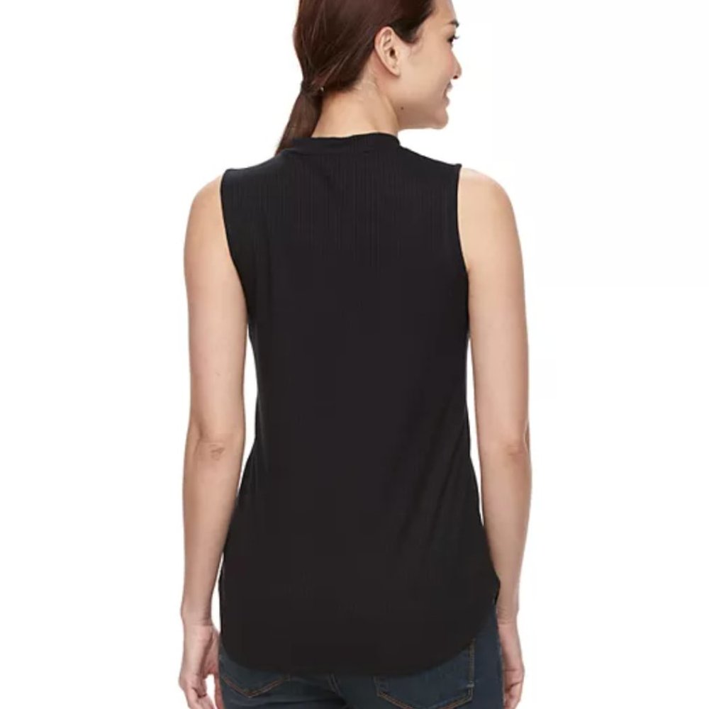 Apt. 9 Sleeveless Mockneck Tunic PXS NWT - Picture 2 of 7